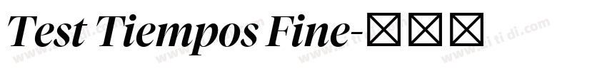 Test Tiempos Fine字体转换